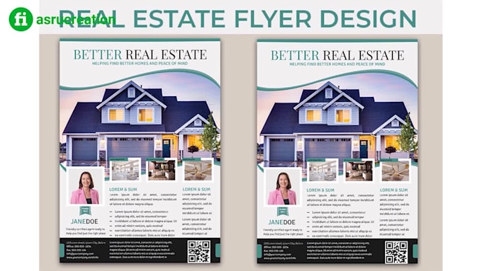 do real estate flyer or poster design within 12 hours