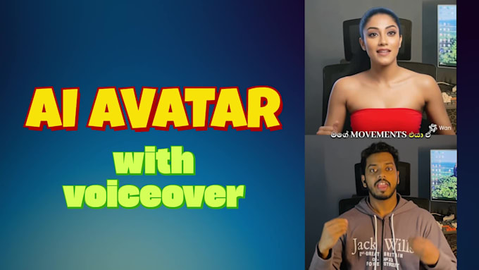 create ai talking avatar with girl voiceover