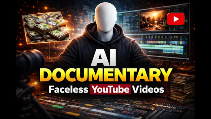 create cinematic ai documentary videos for youtube faceless channels