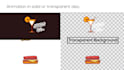 create an animated gif for logo, icon and character