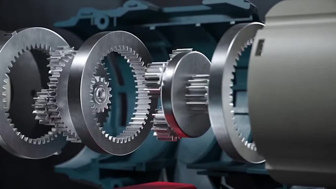 do 3d product animation, industrial animation 3d rendering in blender, cinema 4d