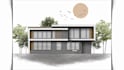 render and illustrate architectural elevation in photoshop
