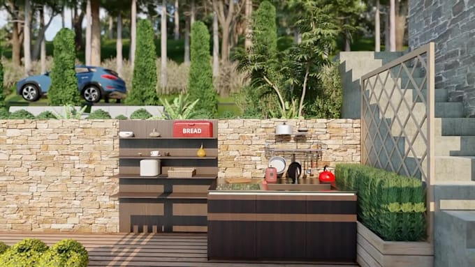 design landscape for backyard, front yard, patio, or garden
