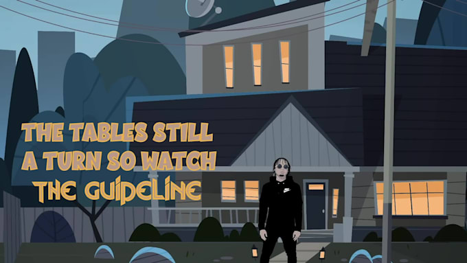 create an 2d animated lyric video or music video