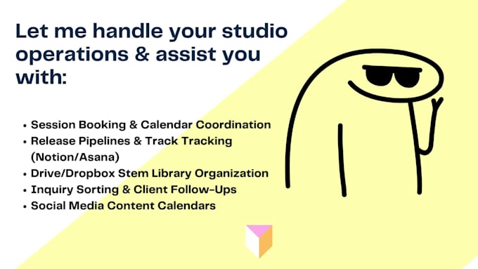 be a virtual assistant for music producers and bands