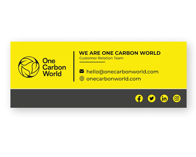 clickable html email signature design and code
