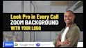 design professional zoom virtual background within 24 hours