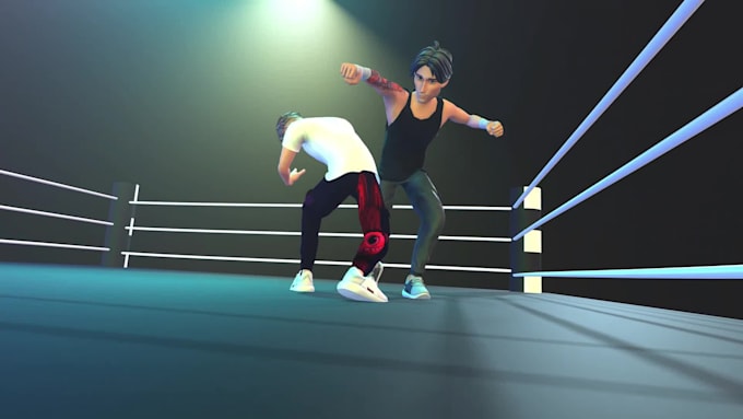 do 3d fight animation for game and movie