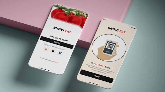 create clean user friendly mobile app UI UX design