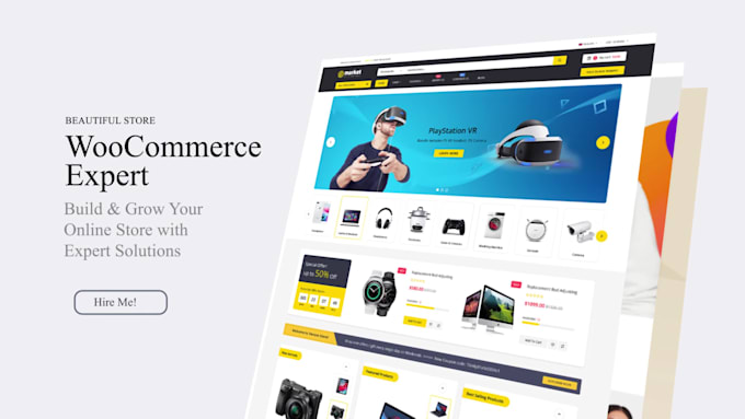 create a professional woocommerce wordpress website with elementor