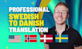 do professional swedish and danish translation
