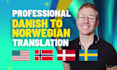 do professional danish and norwegian translation