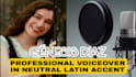 do a professional neutral spanish voice over