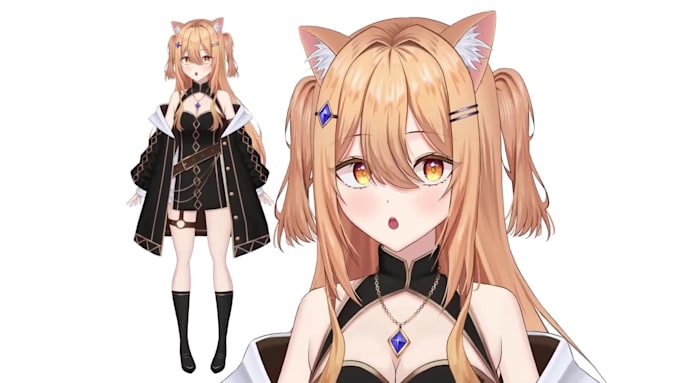 create live2d vtuber model and rigging advanced