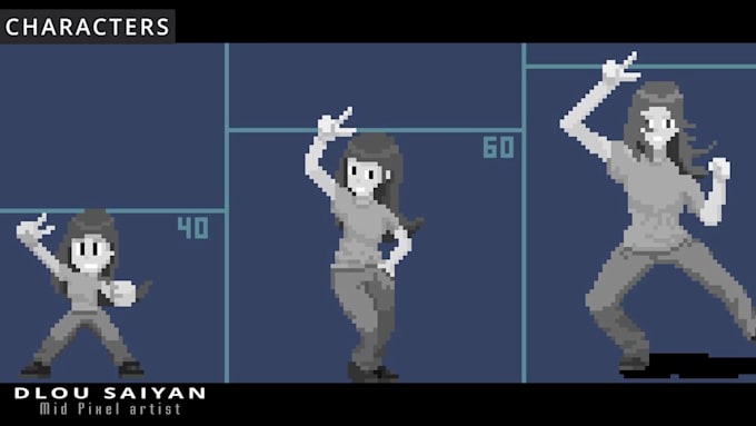 do pixel art, tileset, sprite sheet, props, character, backgrounds, assets