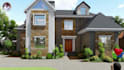 do house 3d exterior design, visualization rendering and animation by architect