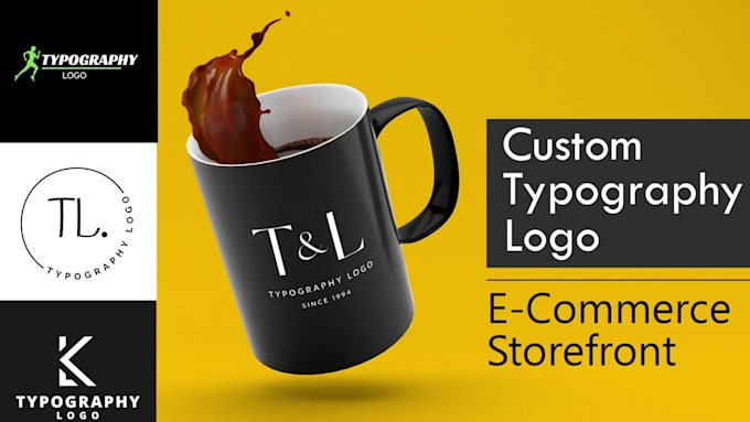 create custom typography logo for ecommerce storefront
