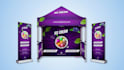 design canopy tent, backdrop and roll up banner in 24 hours