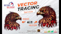 do raster to vector, redraw, recreate logo, vector tracing service within 2hrs