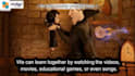 be your arabic tutor to learn with movies, and games