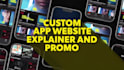 create a custom app explainer video or app demo video ads