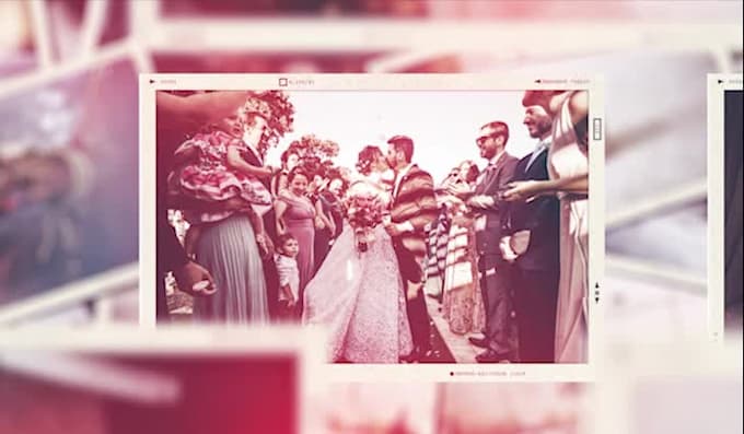 create wedding, birthday cinematic slideshow intro video