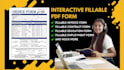 create interactive fillable PDF form in 2 hours