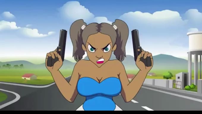create 2d animation video, 2d music video, 2d cartoon animation