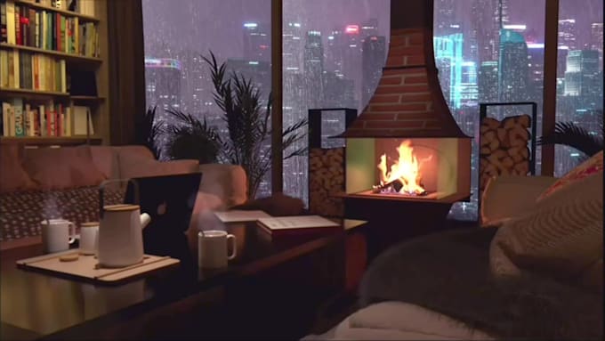 provide relaxing natural cozy rain video and ice rain videos