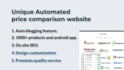 create a professional price comparison website plus an android apk