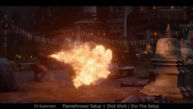 create cinematic vfx, fire explosions, destruction and fx simulations in houdini