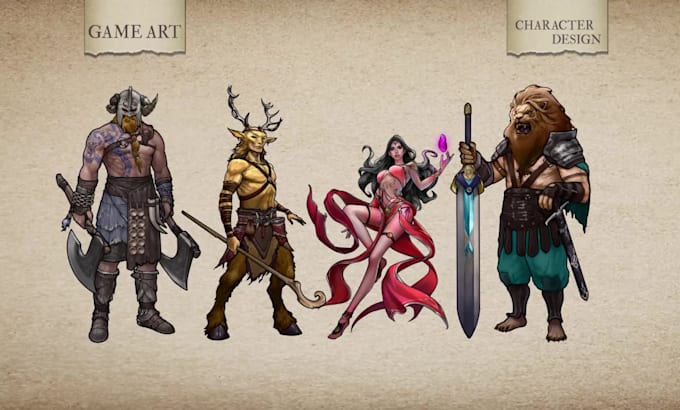 design unique 2d game characters