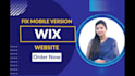 fix your wix website mobile version