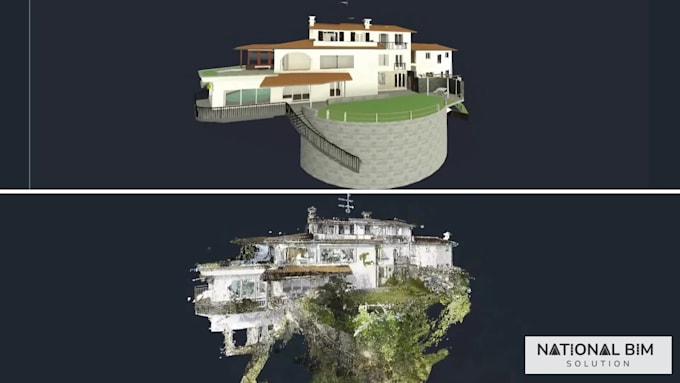 create as built bim model from laser scan data