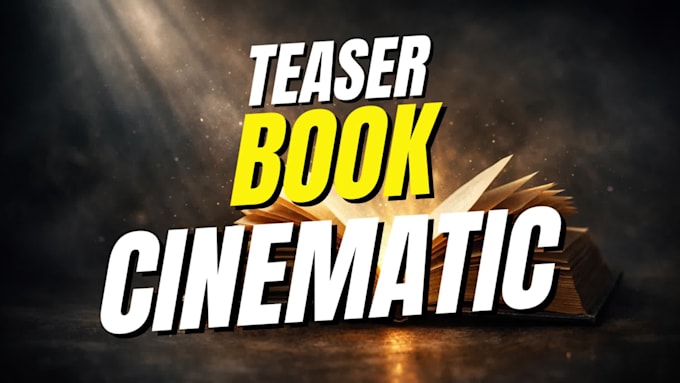 create book teaser, 4k cinematic trailer video