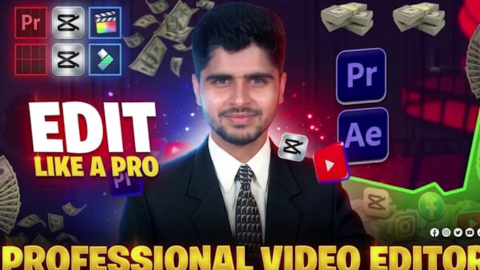 do professional video edits , short form edits