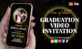 create graduation announcement invitation video