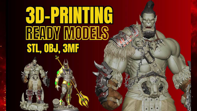 sculpt 3d model or character stl file for 3d printing