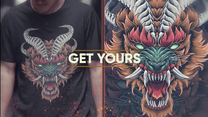 create illustration for t shirt design, sticker, etc