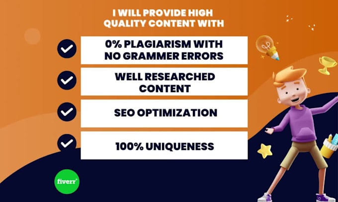 write high quality SEO website content or blog posts