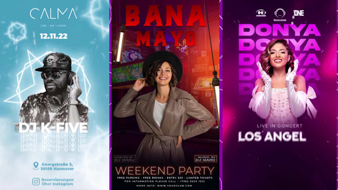 create motion graphic posters