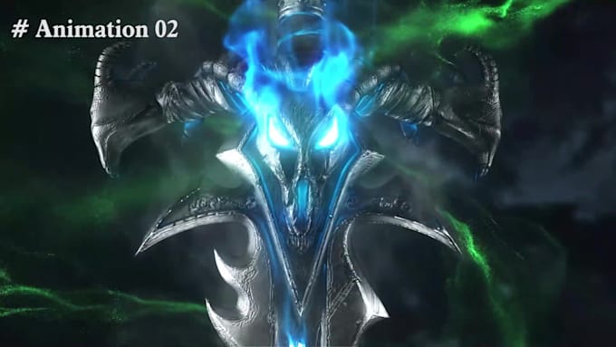 create 5 4k 3d fantasy and game logo animation intros