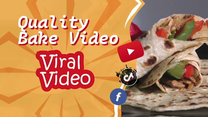 edit your baking or cooking videos for youtube, instagram or tiktok
