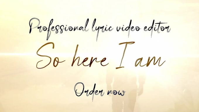 make a stunning animated lyric music video for your song