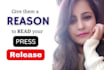write a newsworthy press release