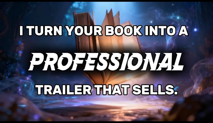 create a cinematic book trailer video to promote your novel