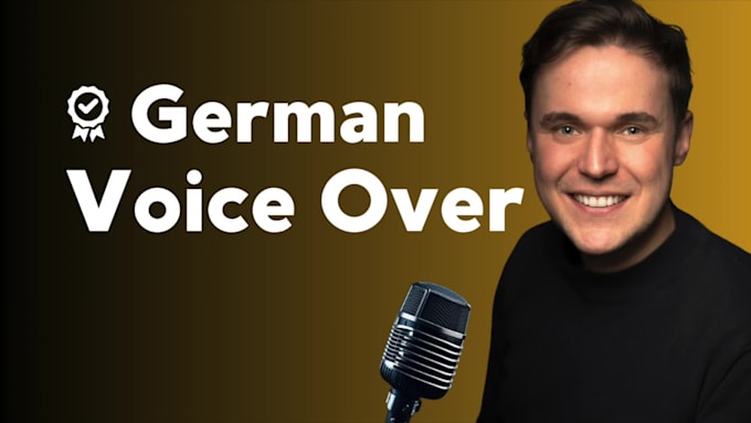 Produce a male german voice over in a deep voice by Mrvoiceartist | Fiverr