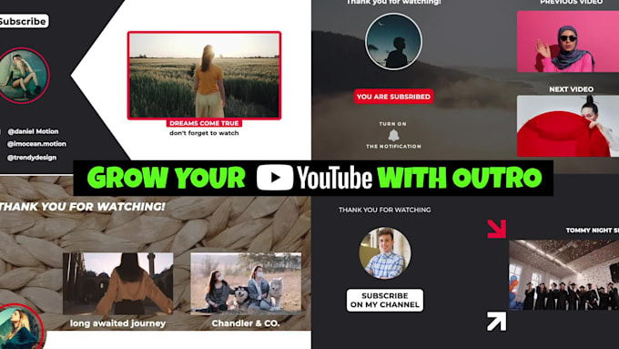 make unique outro for your channel