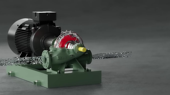 create 3d mechanical animation for industrial machinery, product and equipment