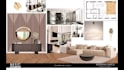 do interior design floor plan and moodboards